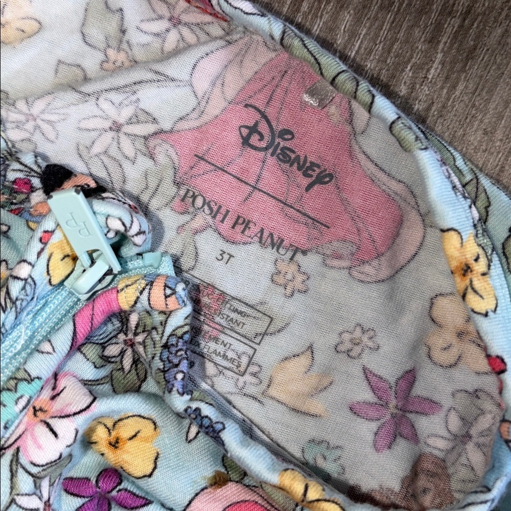 Disney Kids Princess One Piece Footie 3T - Picture 4 of 6